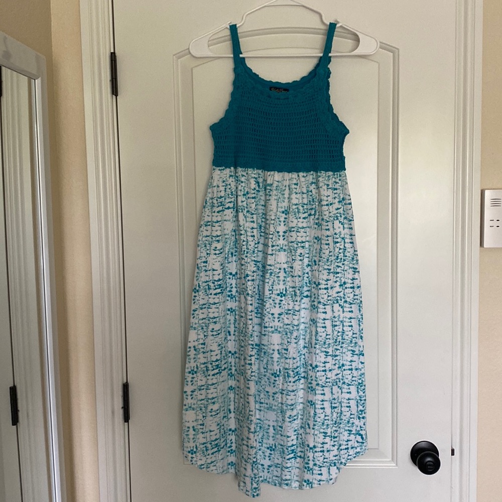 Lucky brand size large turquoise dress